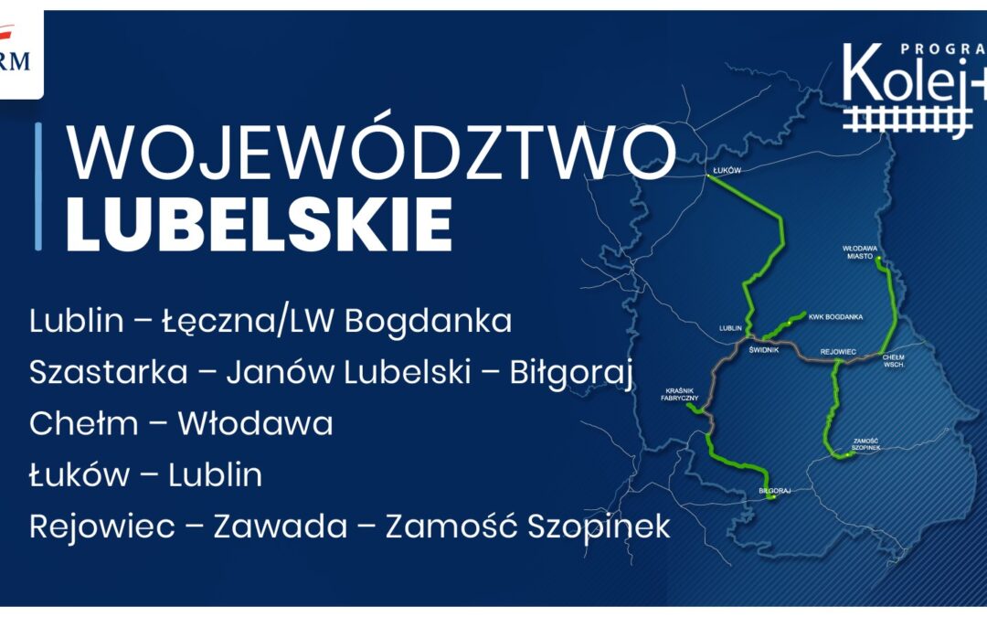 #KolejPlus Powstanie linia kolejowa Lublin-Łęczna/LW Bogdanka!