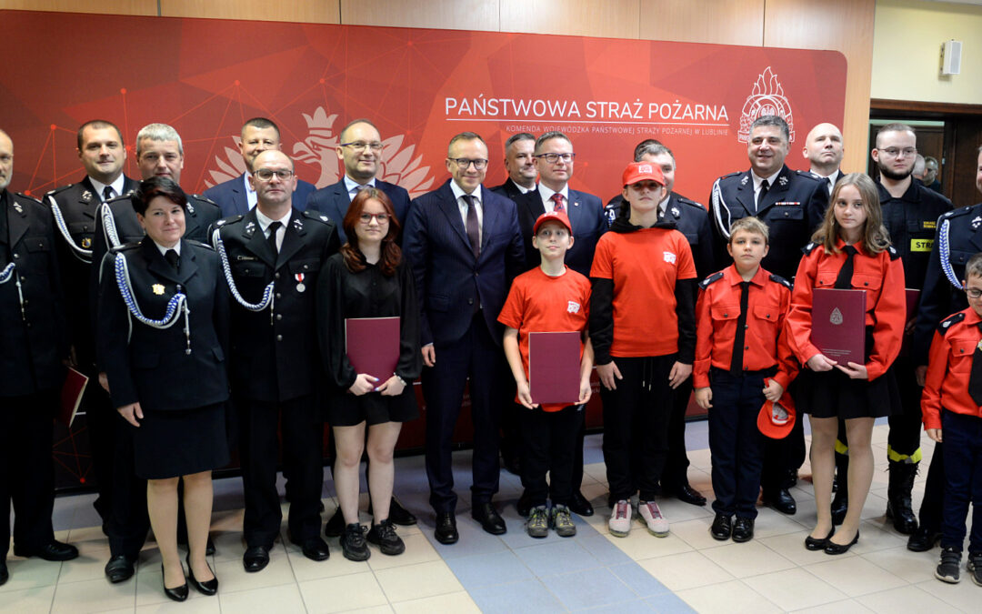 Promesy dla Młodzieżowych Drużyn Pożarniczych OSP z powiatu łęczyńskiego