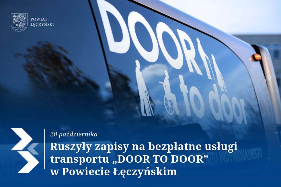 Ruszyły zapisy na bezpłatne usługi transportu „door-to-door” w Powiecie Łęczyńskim